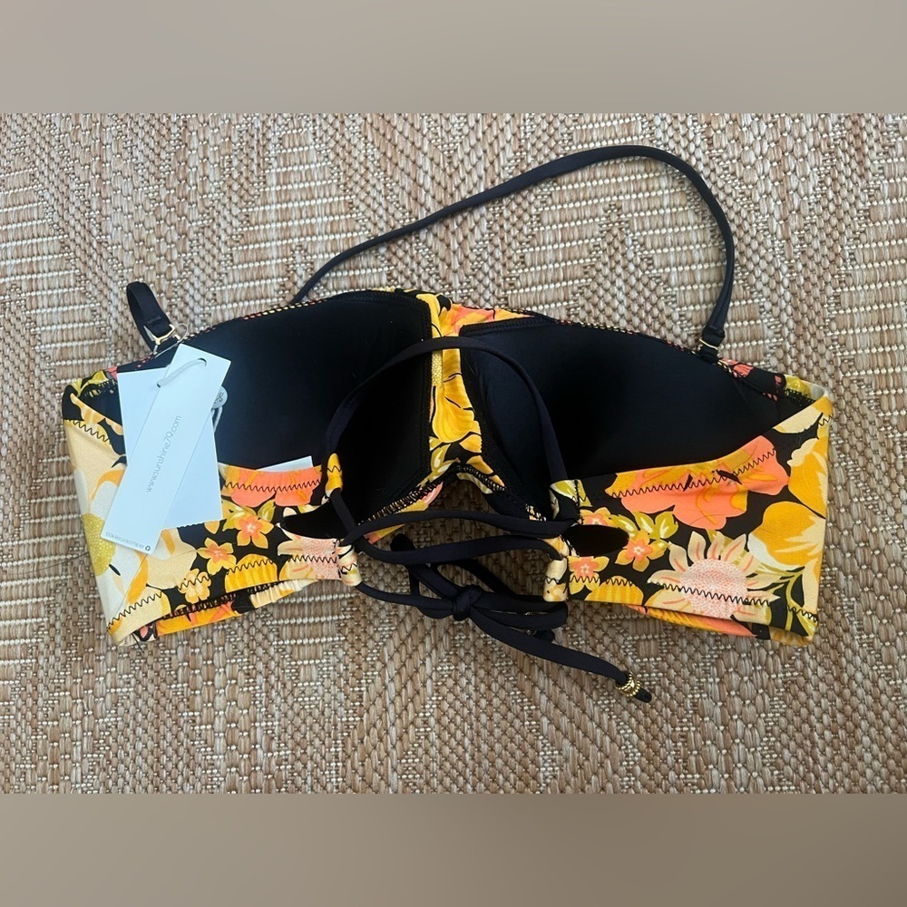 Sunshine 79 Women's Flow Pow Bandeau Bra Swimsuit Top, Size 10, NWT - Picture 5 of 9